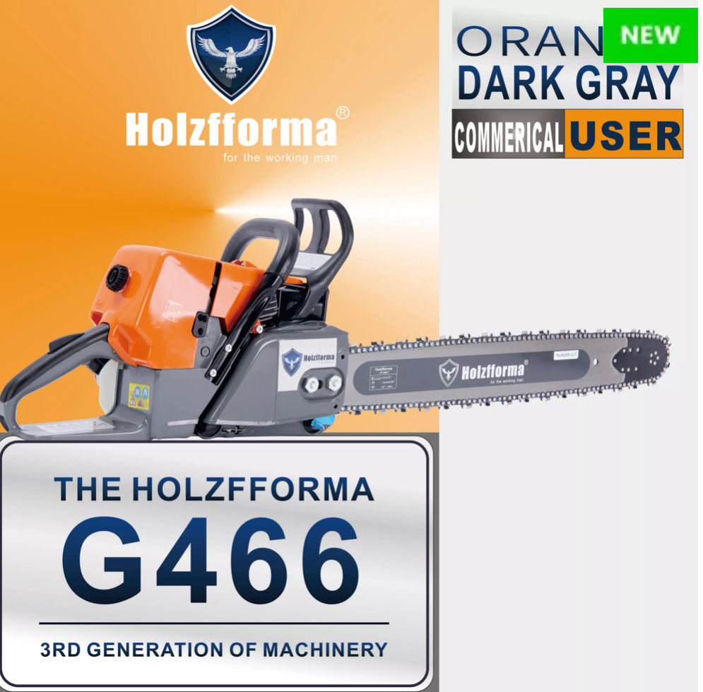 BLUESAWS Orange/Grey G466 (MS460 Clone) (Powerhead only)