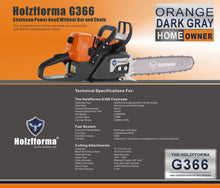Load image into Gallery viewer, Holzfforma G366 Orange/Grey ((Powerhead only)(READ DESCRIPTION)