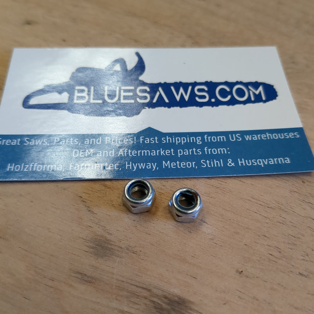 Bluesaws 2 Pack M5-0.8 or 5mm NON-Flange Lock Nut OEM# 9214 320 0700