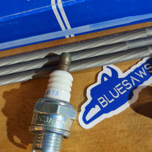 Load image into Gallery viewer, BLUESAWS Husky Service Pack Vallorbe, Hyway, NGK - Contains 4 hyway Bar Nuts For Husky, 3 Swiss VALLORBE 7/32 files, 1 NGK BPMR7A Japan spark plug
