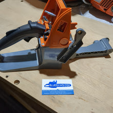 Load image into Gallery viewer, BLUESAWS Dark Grey/Orange Fuel Tank / rear handle For STHL MS660 066 MS650 OEM # 1122 350 0817
