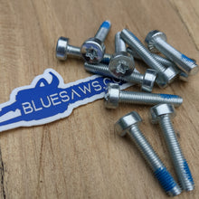 Load image into Gallery viewer, Bluesaws Spline Screw bulk pack of 10(ten) T27- M5 x 25mm for Stihl OEM Part No. 9022 341 1050
