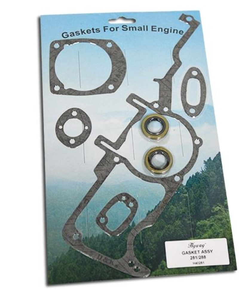 Hyway Gasket Set for HUSKY 288, 281, 181 OEM# 501-81-34-02 501813401 BLUESAWS