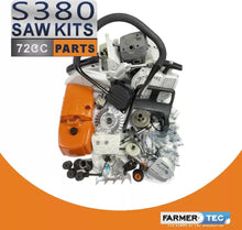 Load image into Gallery viewer, Complete Repair Parts For Holzfforma G388 Stihl 038 MS380 MS381 Chainsaw, Stihl 038 parts, Stihl MS380 parts, Crankcase Crankshaft Carburetor Fuel Tank Cylinder Piston
