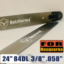 Load image into Gallery viewer, Holzfforma® Pro 3/8 .058 24inch 84DL Guide Bar For HUSKY Large mount - BLUESAWS
