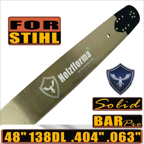 Holzfforma 48inch 404 .063 138DL Guide Bar For STHL MS880 088 070 090 084 076 075 051 050 BLUESAWS