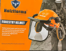 Load image into Gallery viewer, Holzfforma Hard Hat, with eye and ear protection.
