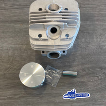 Load image into Gallery viewer, BLUESAWS MS660 “Italy Tech” Cylinder, Meteor Piston Caber Ring top end set 54mm
