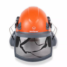 Load image into Gallery viewer, Holzfforma Hard Hat, with eye and ear protection.
