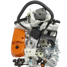 Load image into Gallery viewer, Complete Repair Parts For Holzfforma G388 Stihl 038 MS380 MS381 Chainsaw, Stihl 038 parts, Stihl MS380 parts, Crankcase Crankshaft Carburetor Fuel Tank Cylinder Piston
