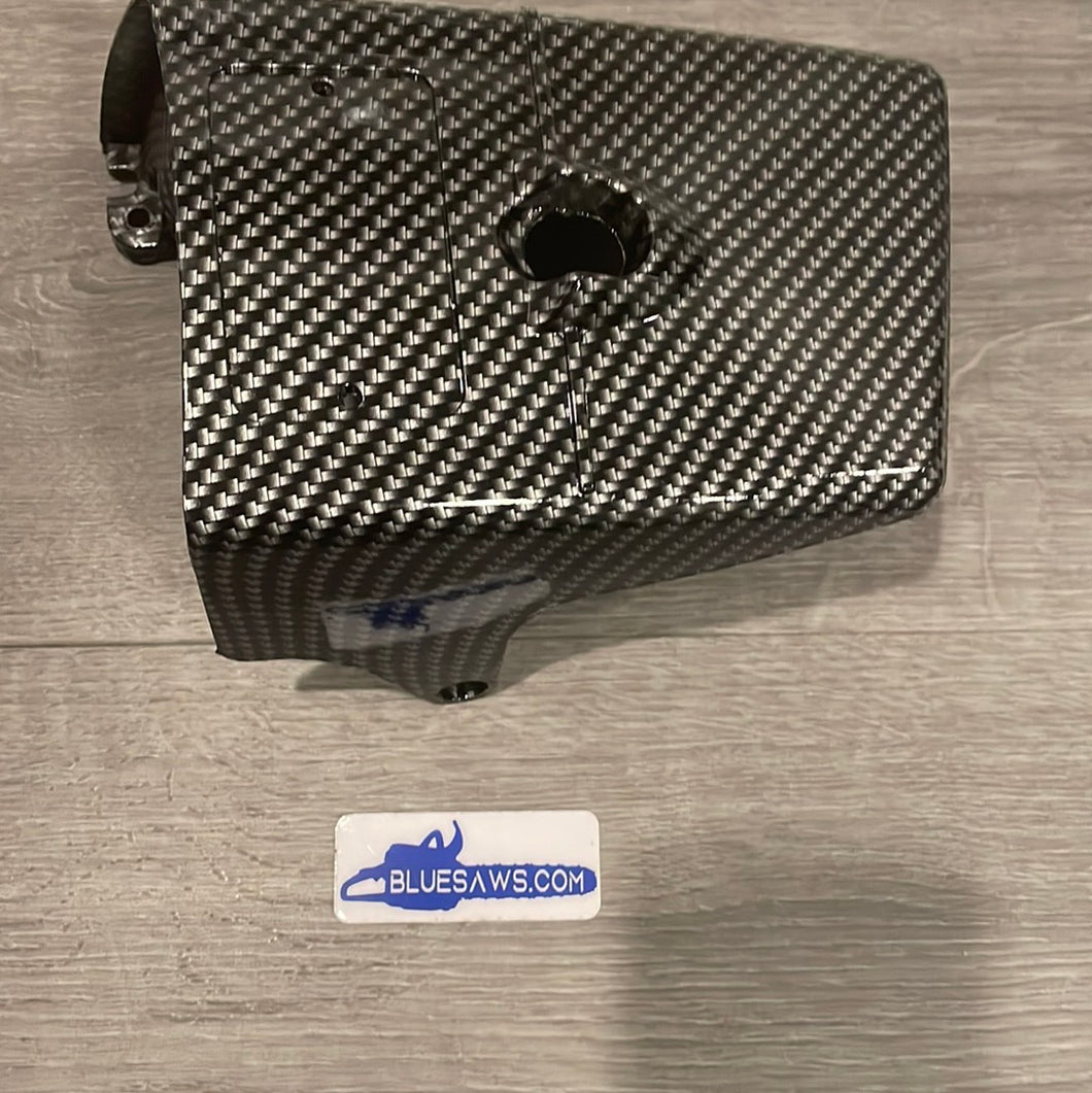 BLUESAWS Carbon Fiber Hydro Dipped Color Shroud Top Cover For STHL 066 MS660 OEM# 1122 080 1604