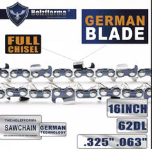 Load image into Gallery viewer, BLUESAWS .325 .063 16inch 62 Drive Links Saw Chain
