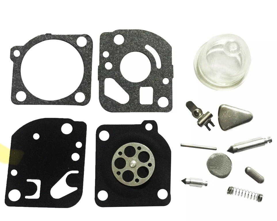 BLUESAWS Carb Rebuild Kit  for Zama RB-47 For Poulan Weed Eater Craftsman Zama C1U-w10 C1U-w10a C1U-w10b C1U-w10c C1U-w12 C1U-w12a C1U-w12b C1U-w13 C1U-w13a C1U-w13b C1U-w16 C1U-w16a C1U-w16b C1U-w16c C1U-w22 & C1Q Series Trimmers