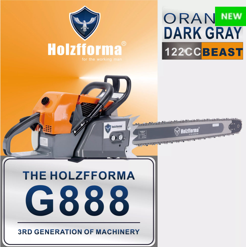 BLUESAWS - G888 orange/grey Complete powerhead (Powerhead only)