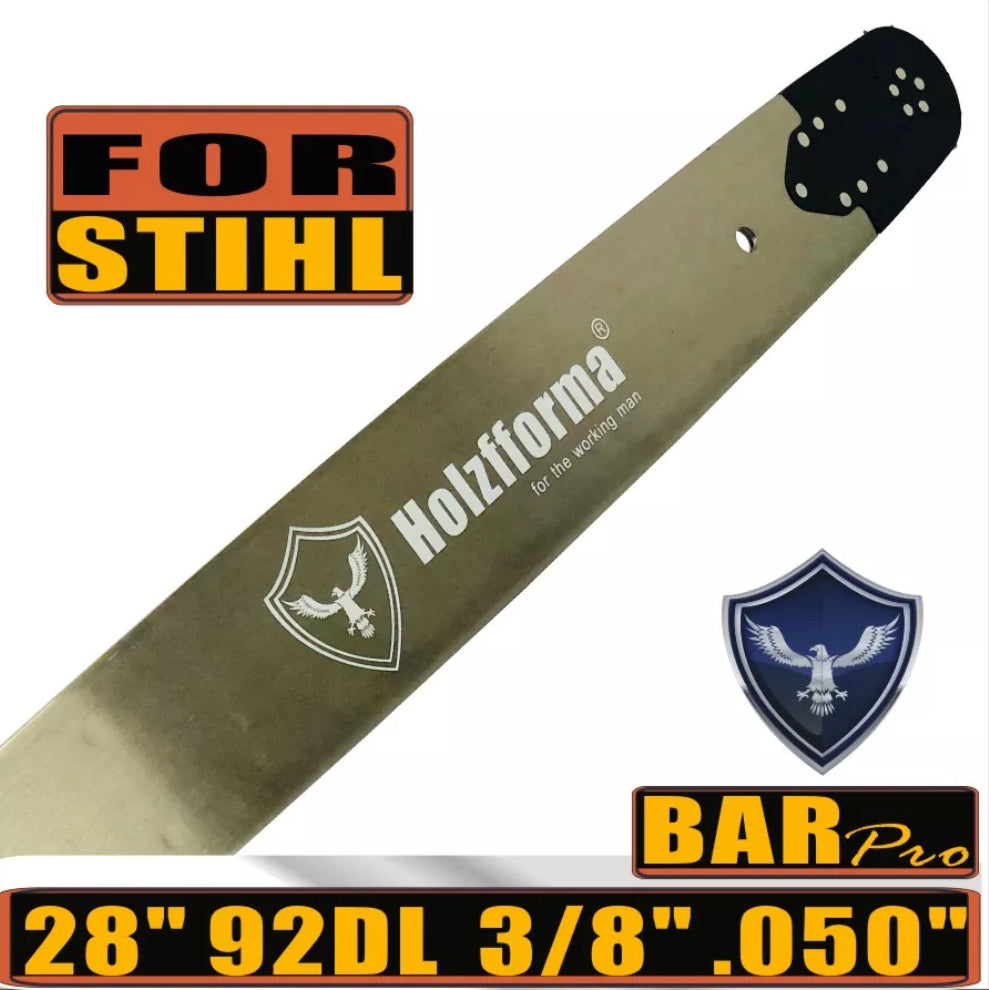 Holzfforma®Pro 28inch 3/8 .050 92DL Guide Bar For STHL 3003 D025 bar mount