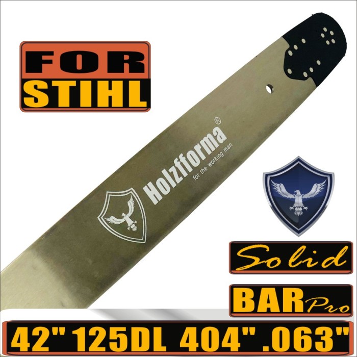Holzfforma® 42 Inch .404 .063 125Drive Links Guide Bar For STHL Large Mount 3002 - Bar only - BLUESAWS
