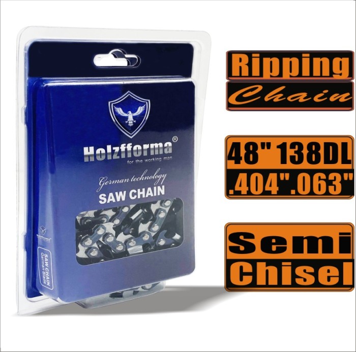 Holzfforma® Ripping Chain Semi Chisel 404 .063 48inch 138 DL BLUESAWS