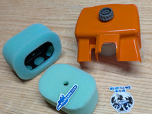 Load image into Gallery viewer, Bluesaws- Pro Flow(orange) high flow foam filter for MS660, All clone MS660 saws
