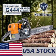 Load image into Gallery viewer, BLUESAWS - 71cc Holzfforma® Orange Dark Gray G444 Gasoline Chain Saw Power Head 3/4 wrap Without Guide Bar and Chain
