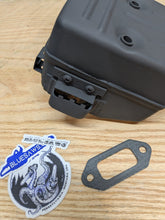 Load image into Gallery viewer, BLUESAWS Muffler with Side Port Screen and Gasket for HUSKY 394 394XP 395 395XP OEM# 503 71 13 05
